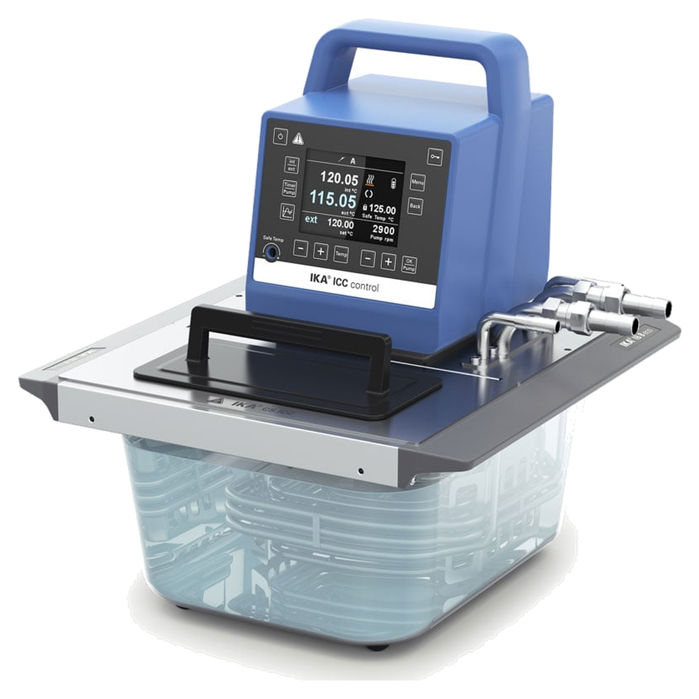 IKA ICC control eco 8 c Einhängethermostat-Package, Kunststoffbad Größe S, bis 100 °C