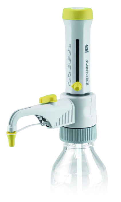 Brand Bottle-top dispenser, Dispensette®S, Organic, Analog, DE-M, 0.5–5 ml, with RDV, #4630131