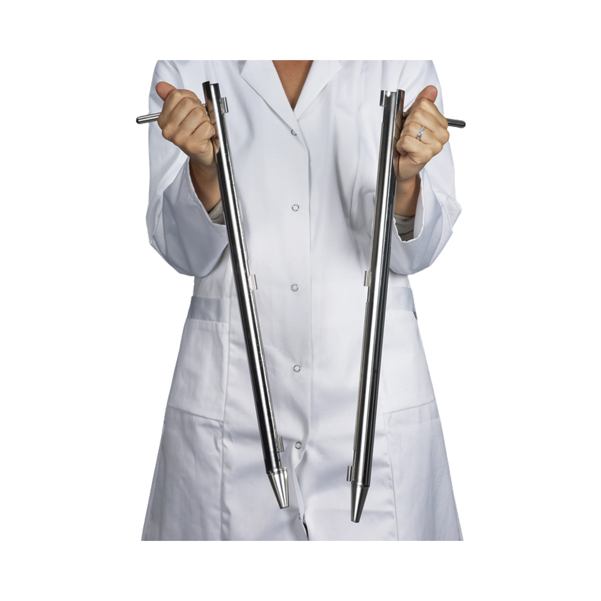 Bürkle folding corer for multi-layer samples, V4A (1.4404), overall length 833.5 mm, 5359-1800