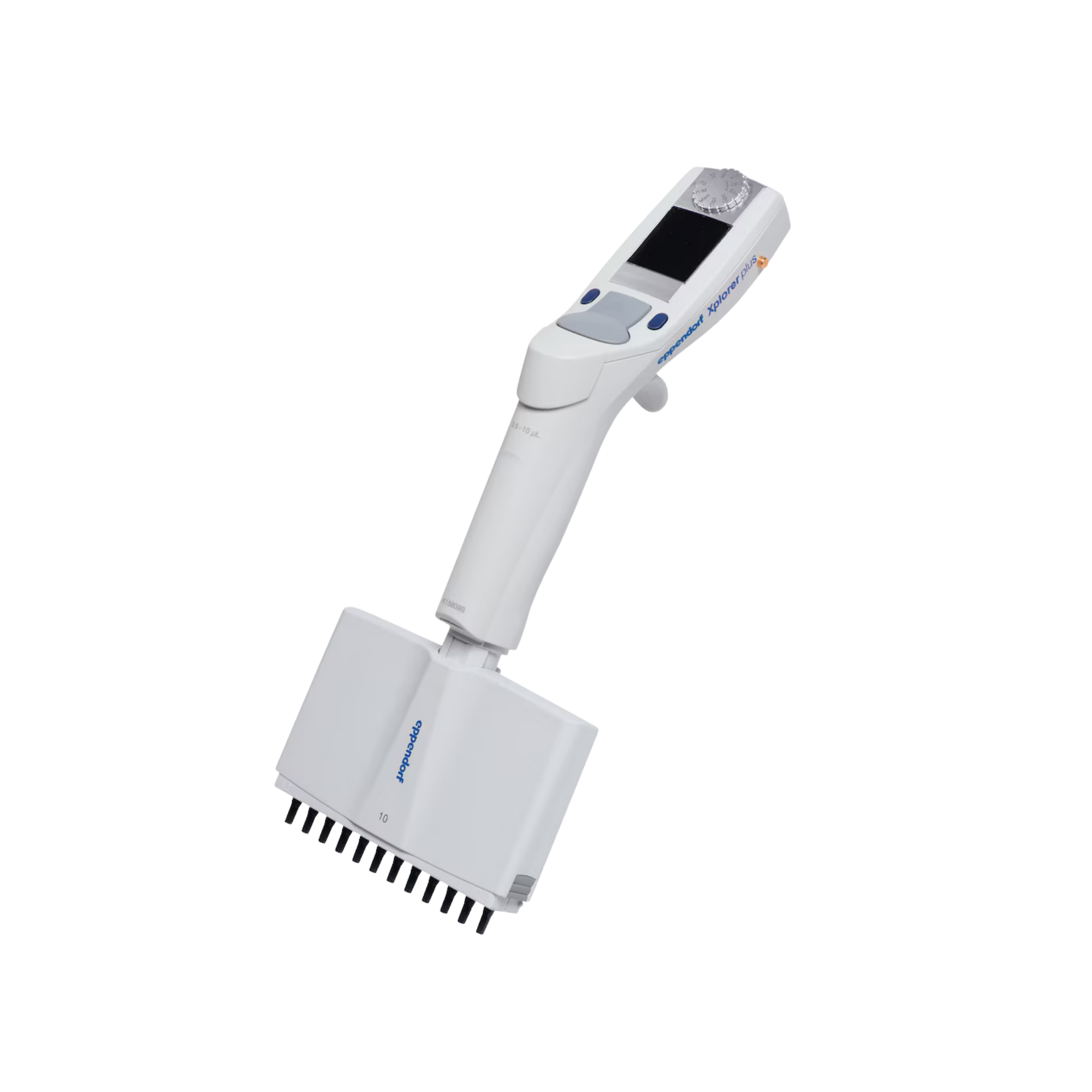 Eppendorf Xplorer pipette, 12-channel, variable volume 0.5–10 µl, medium grey, 4861000112