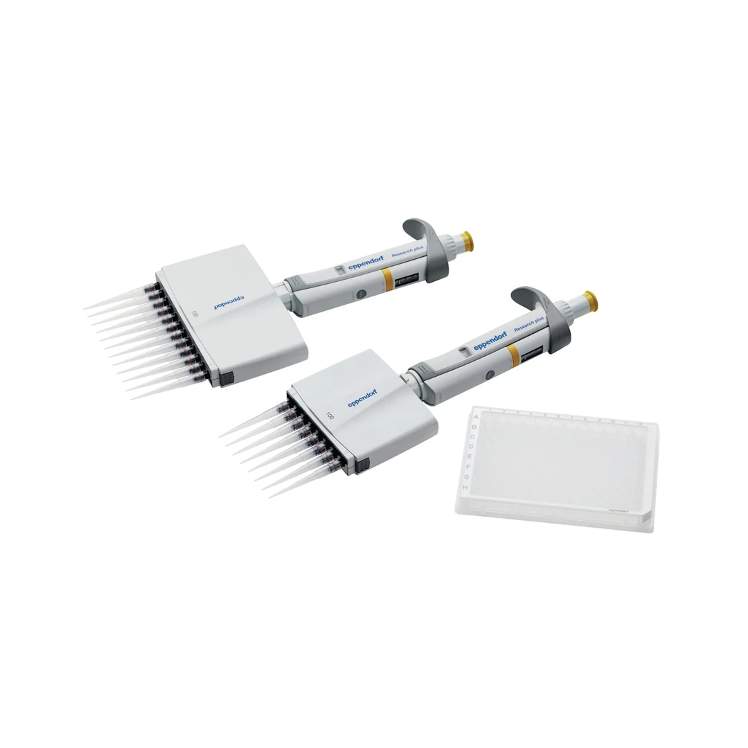 Eppendorf Research plus Mehrkanalpipette, 8-Kanal, 120-1200 µL, dunkelgrün, 3125000214, Produktfamilie Eppendorf Research plus