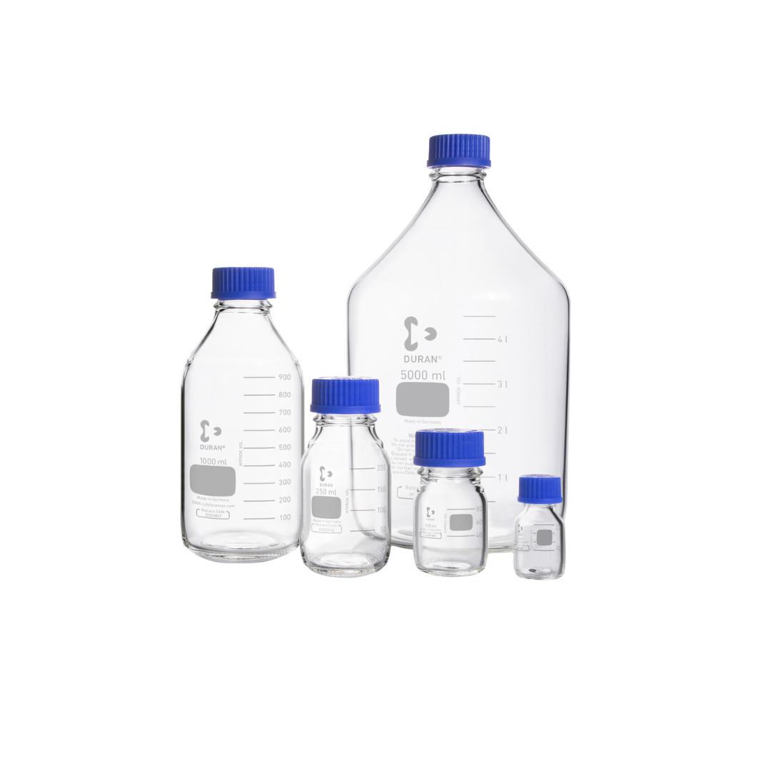 DURAN laboratory bottle, clear, 250 ml, GL 45, pack of 10, 218013651