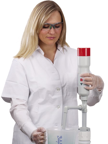 Bürkle, AccuOne battery-powered drum pump with spout, 70 cm, #5900-1070