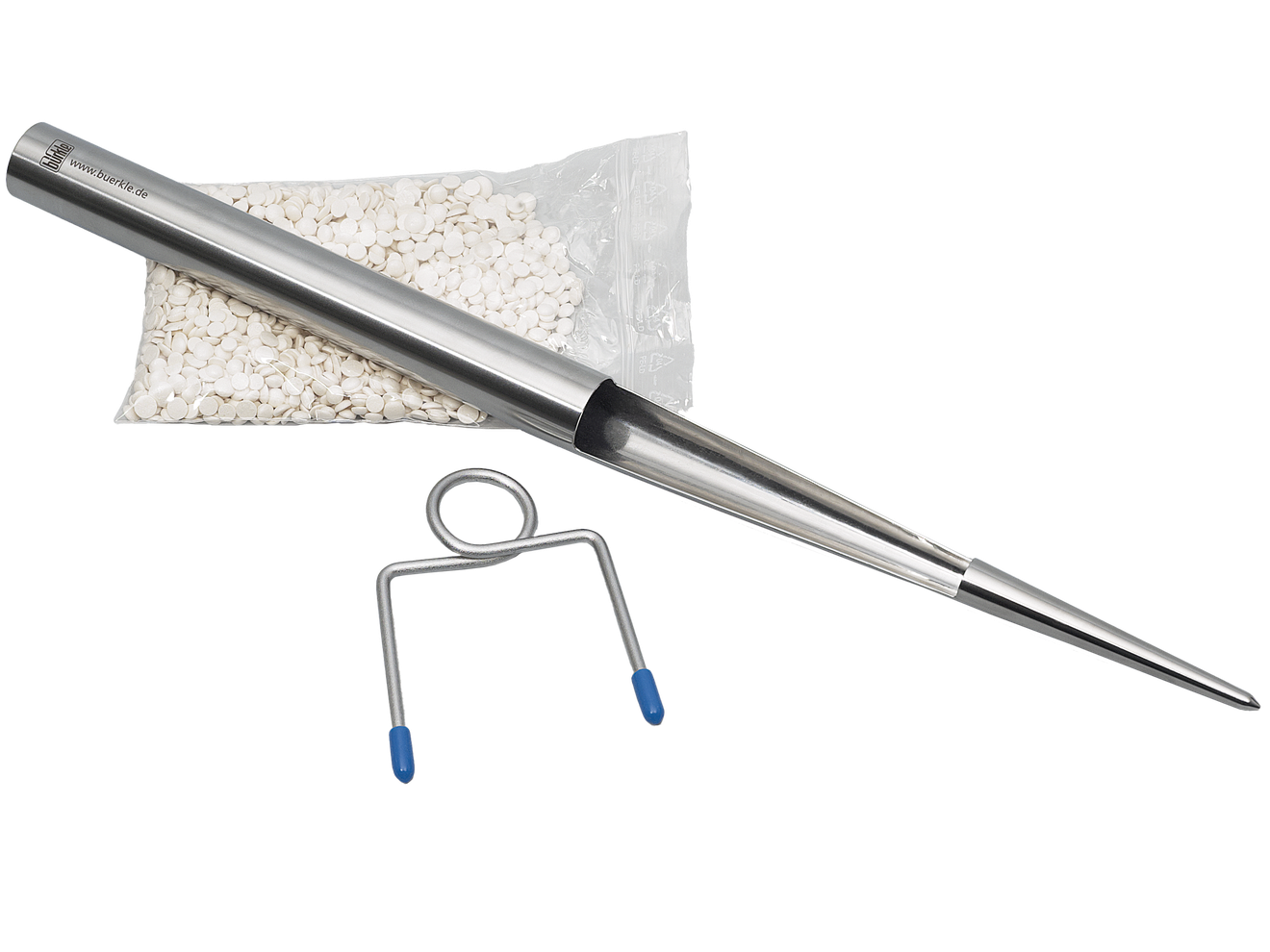 Bürkle StickProof Pulver-Probenstecher, Edelstahl V4A, 35 ml, 5338-0410, Produktansicht