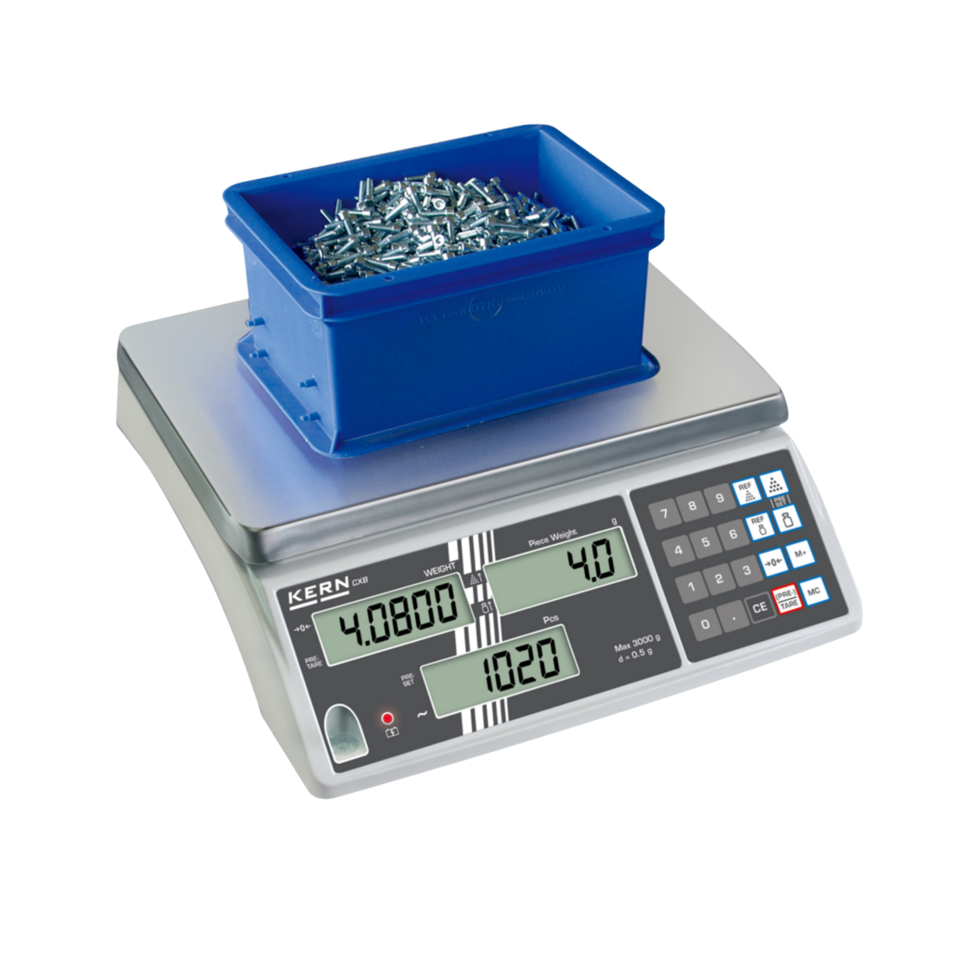 KERN CXB 30K2 counting scale, stock-taking and order-picking scale, 30 kg / 2 g