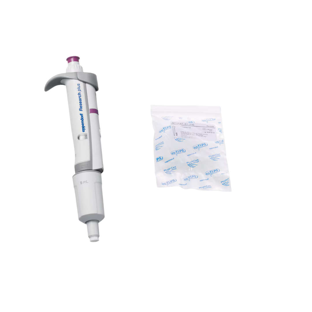 Eppendorf Research ® plus single-channel pipette, variable (0.5–5 mL), 3123000071