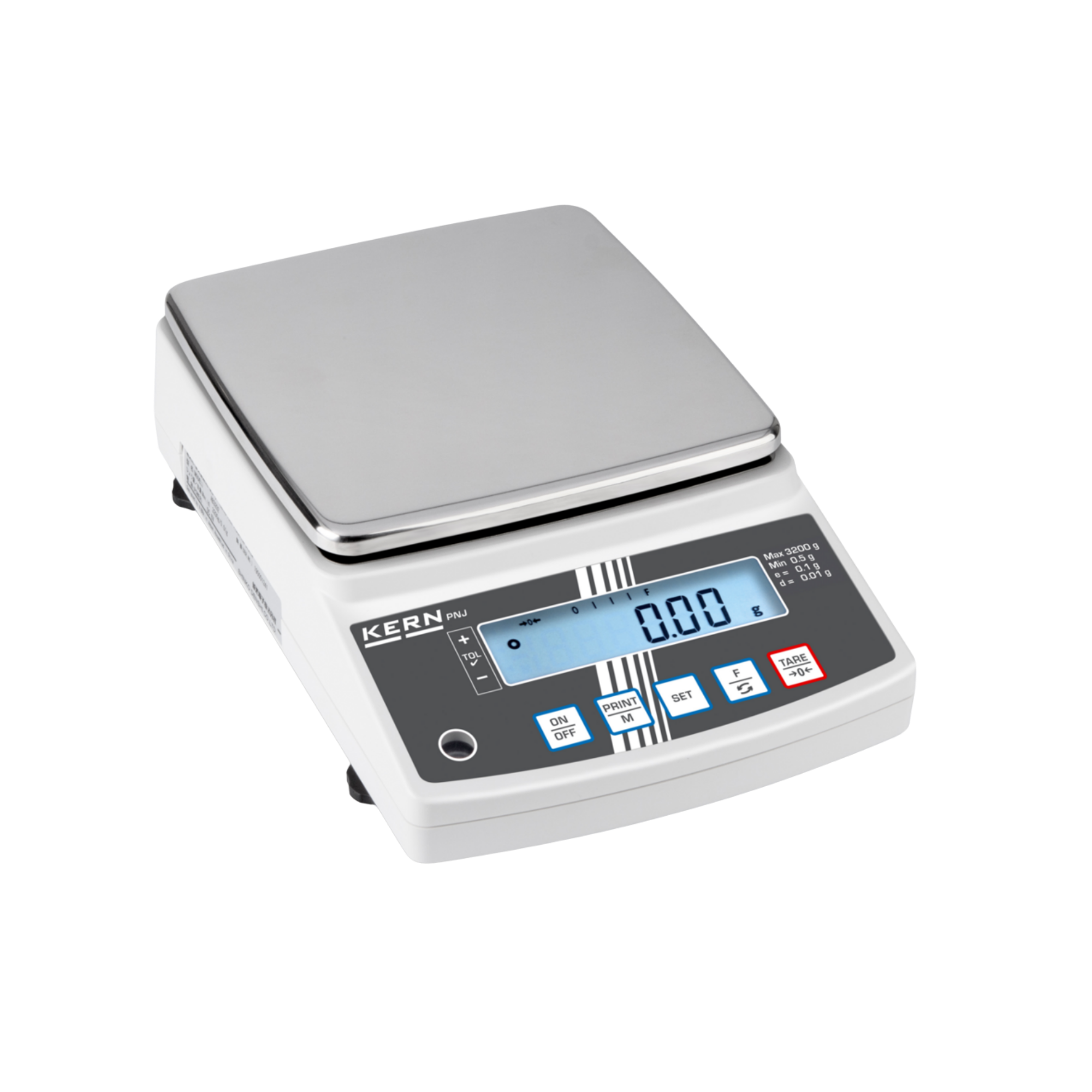 KERN PNJ 3000-2M Precision Balance, tuning fork measurement system, internal calibration, suitable for verification