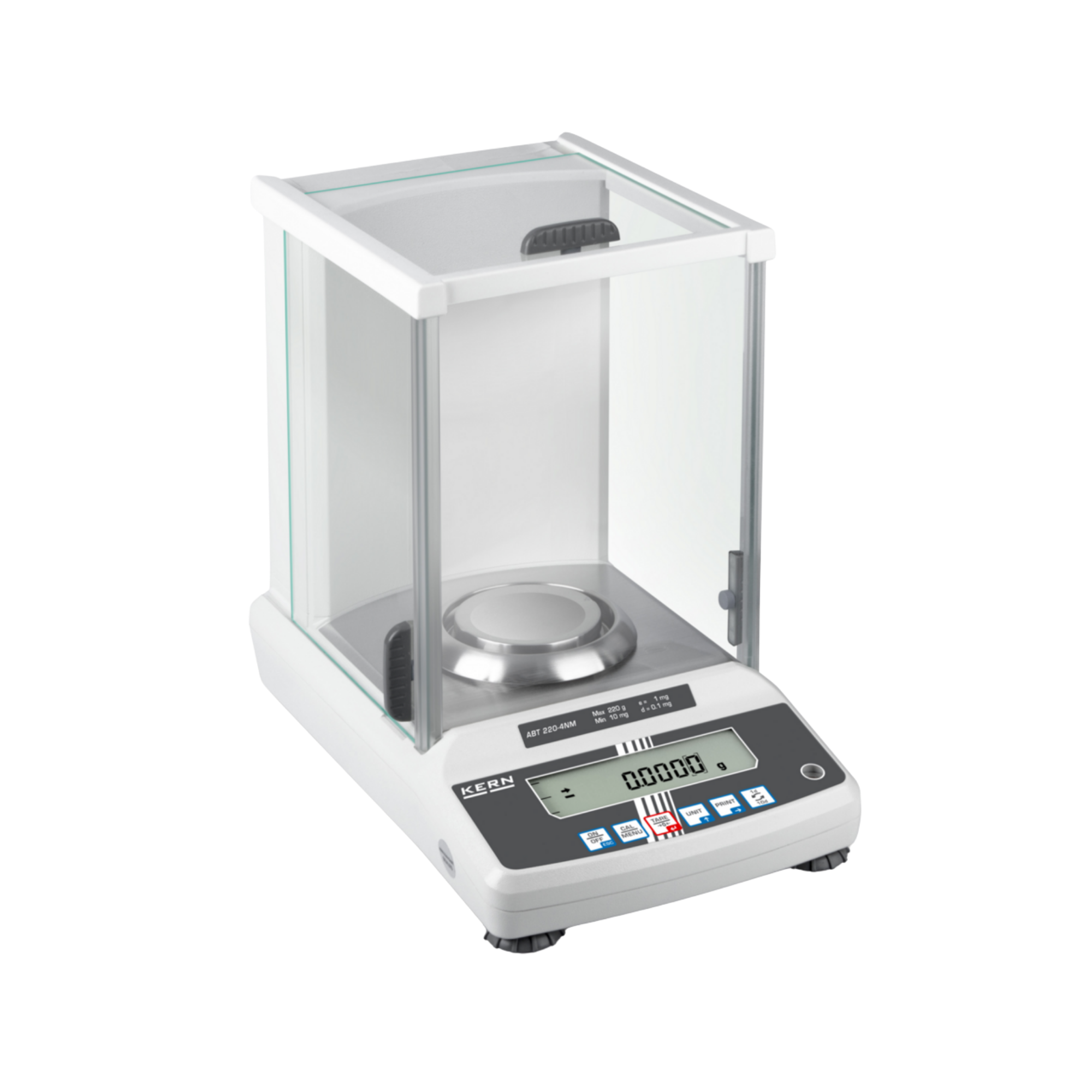 KERN ABT 220-5DNM Analysenwaage, Dual-Range, 82/220 g, 0,01/0,1 mg, Single-Cell