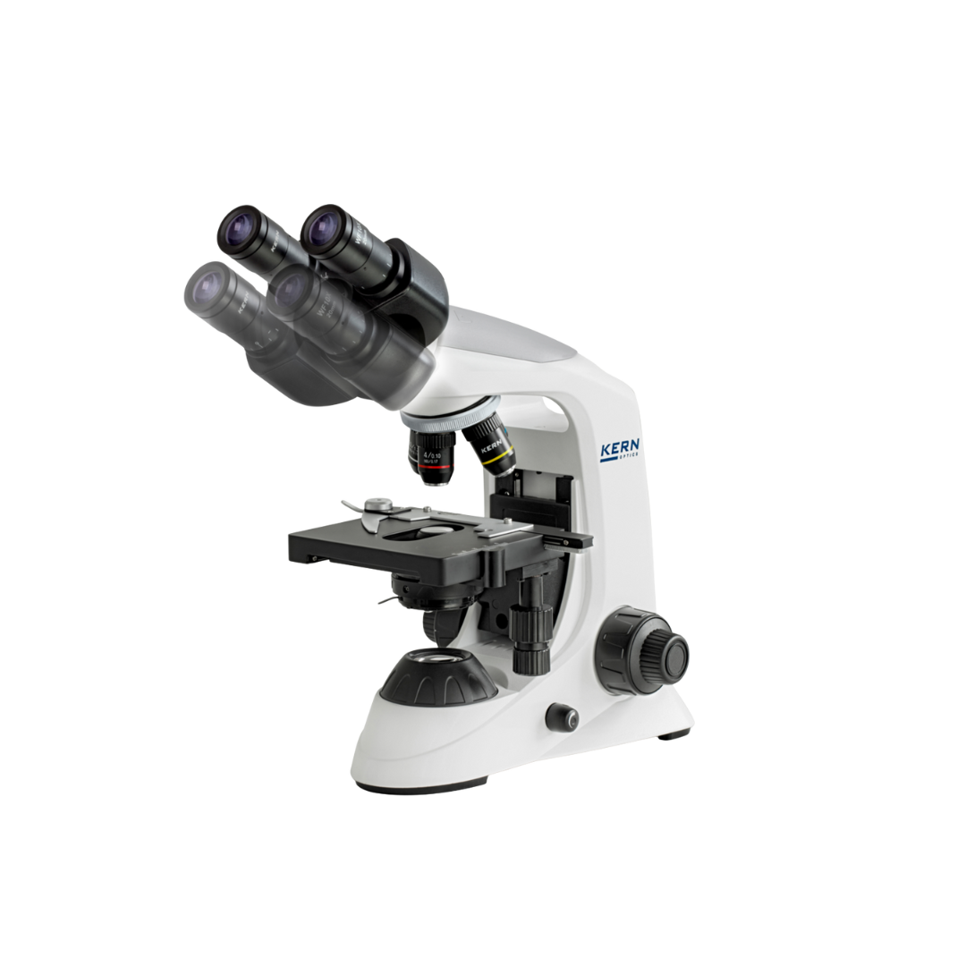 KERN OBE 132 Transmitted-light microscope, trinocular, 40x–1000x, 3W LED, achromatic