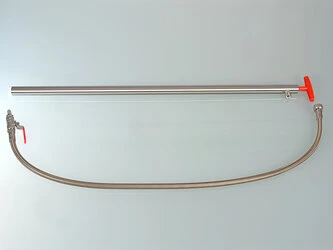 Bürkle, stainless steel barrel pump with hose and tap, 91 cm, #5601-0801