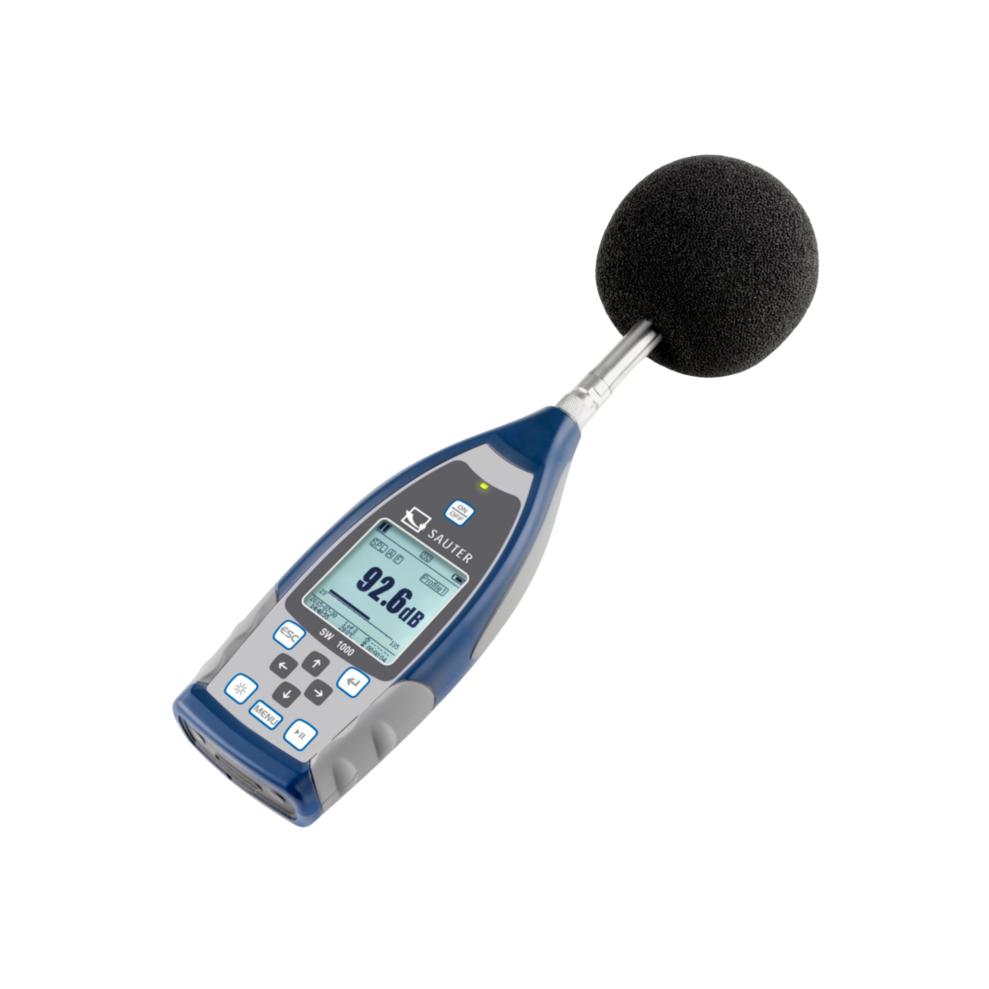 SAUTER SW 1000 Class 1 sound level metre, data logger, octave band filter