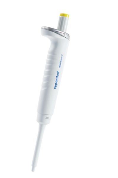 Eppendorf Pipette Reference®2 G, single-channel, variable, 20–200 µL, yellow, incl. epT.I.P.S.®-Box, 4924000061