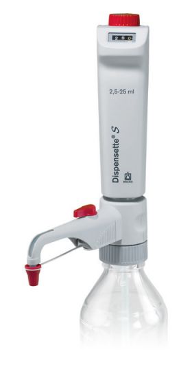 Brand Bottle-top dispenser, Dispensette®S, Digital, DE-M, 2.5–25 ml, with RDV, #4600351