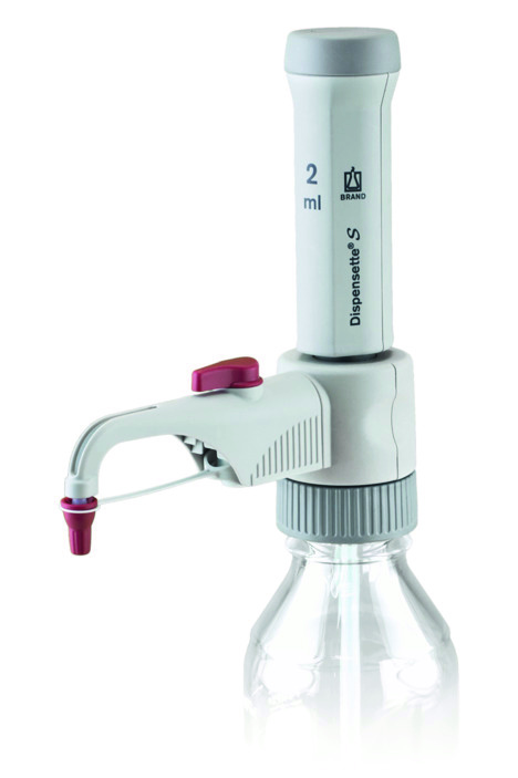 Brand bottle-top dispenser, Dispensette®S, Fix, DE-M, 2 ml, with RDV, #4600221