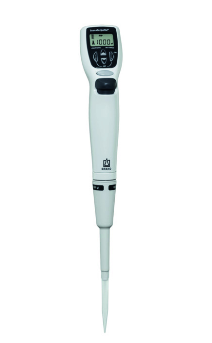 ®-electronic Transferpipette, DE-M, 50–1000 µl, European mains adaptor (100–240 V / 50–60 Hz), #705306