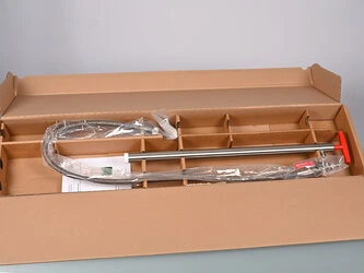 Bürkle, stainless steel barrel pump with hose and tap, 57 cm, #5601-0501