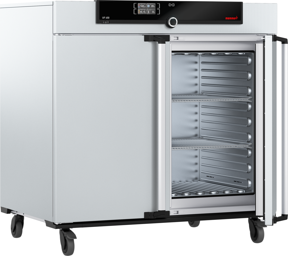 Memmert UF450 Universal Oven, 449 litres, forced-air circulation, 300 °C, SingleDISPLAY