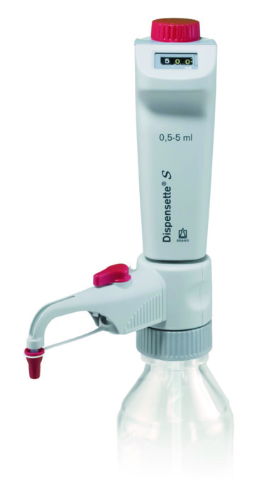 Brand Flaschenaufsatz-Dispenser, Dispensette® S, Organic, Digital, DE-M, 0,5-5 ml, mit RDV, #4630331