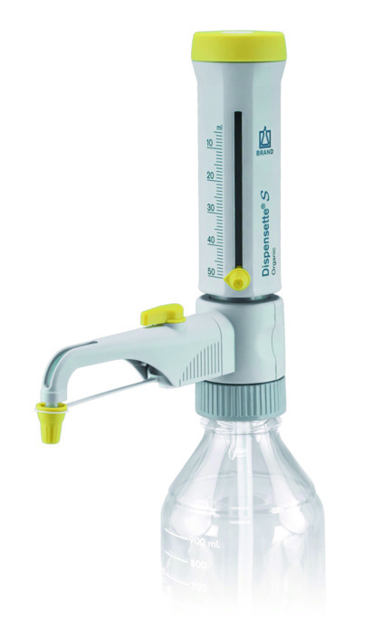 Brand Flaschenaufsatz-Dispenser, Dispensette® S, Organic, Analog, DE-M, 5-50 ml, mit RDV, #4630161