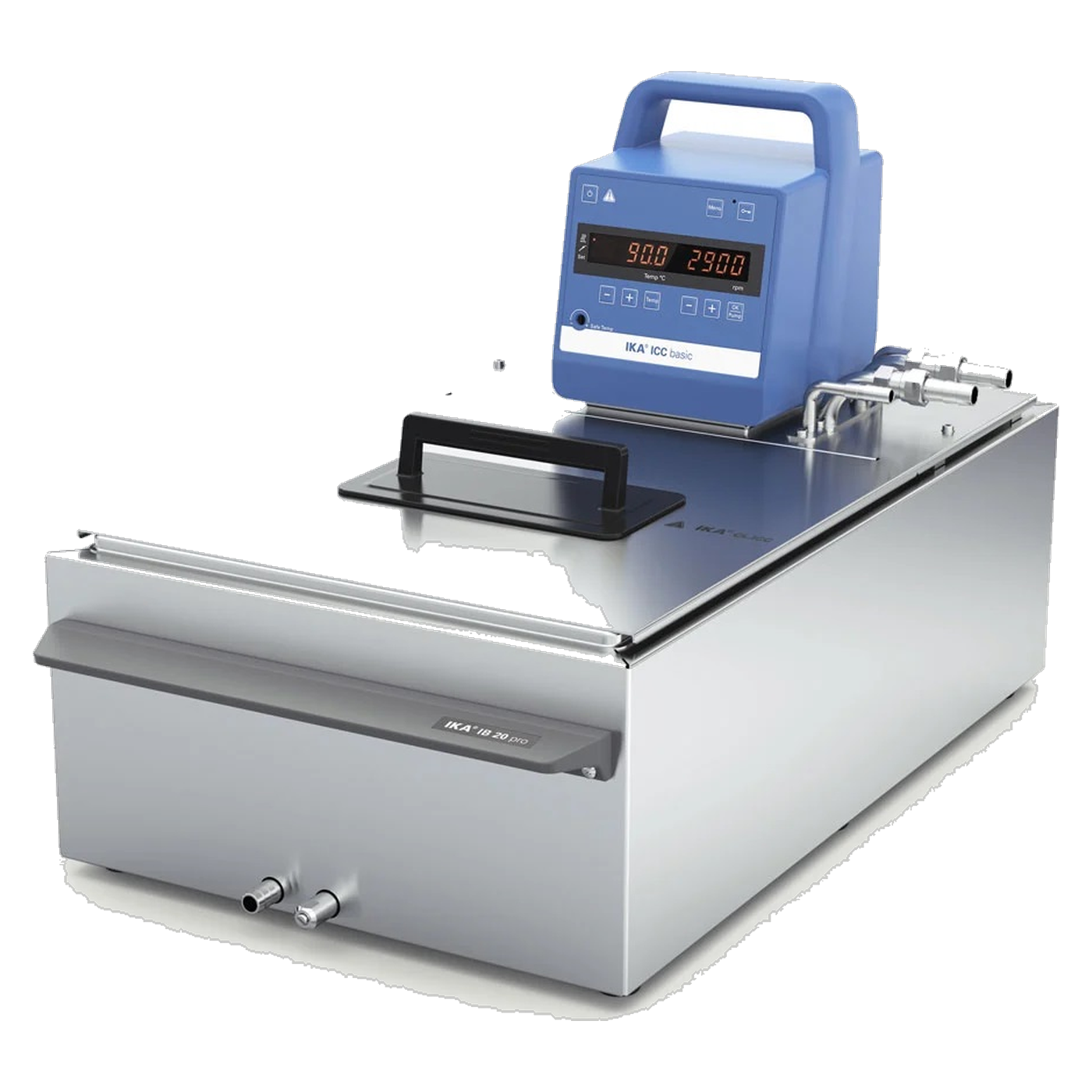 IKA ICC basic pro 20 c Einhängethermostat-Package, Edelstahlbad Größe L, bis 150 °C