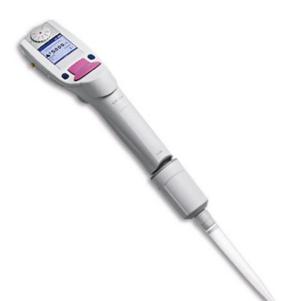 Eppendorf Xplorer pipette, single-channel, 0.2–5 mL, purple multi-function rocker for 5 mL pipette tips, 4861000058