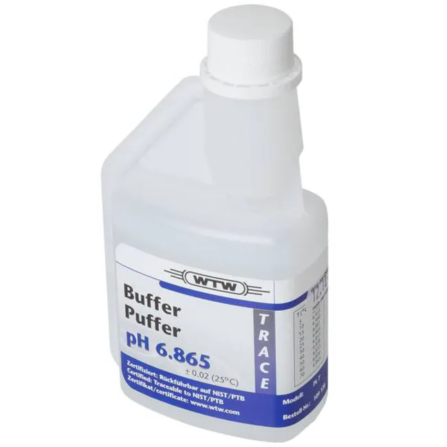 WTW Standard (DIN/NIST) buffer solution, 1 bottle containing 250 ml: pH 6.865 / 6.87, #109120