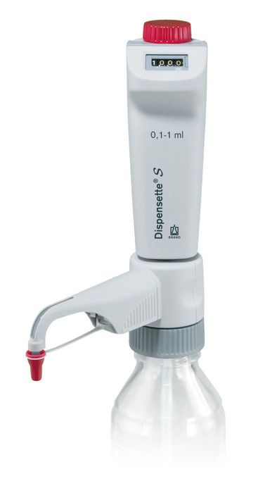 Brand Bottle-top dispenser, Dispensette®S, Digital, DE-M, 0.1–1 ml, without RDV, #4600310