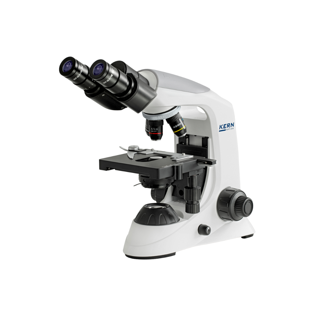 KERN OBE 132 Transmitted-light microscope, trinocular, 40x–1000x, 3W LED, achromatic