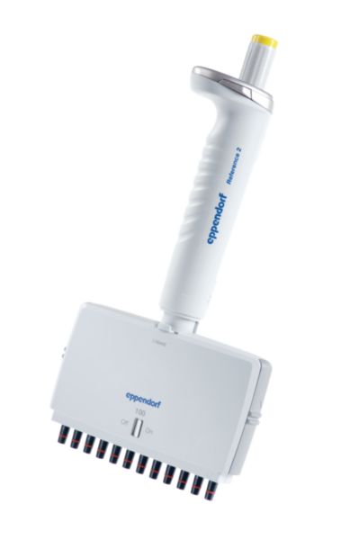 Eppendorf Pipette Reference® 2 G, 12-Kanal, variabel, 10 - 100 µL, gelb, 4926000042